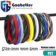 Expandable Braided Cable Sleeving 3/4/5/6mm Auto Wiring Harness Tidy Sheathing