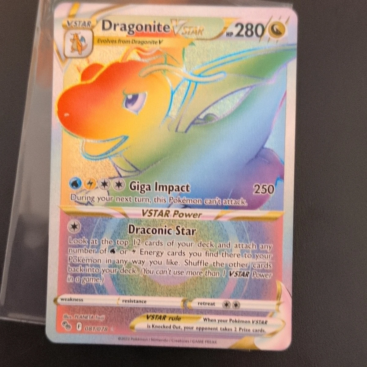 dragonite vstar pokemon go card V & 050/078 - VSTAR rule Dragonite VSTAR Pokmon TCG Cards