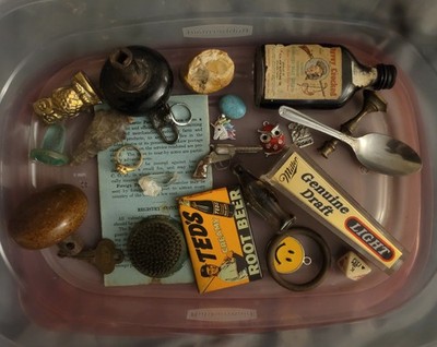 Junk Drawer Antique Vintage Collectibles Lot