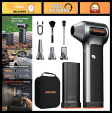 Compressed Air Duster with 2 Batteries  Case  Electric Air Blower for PC, Car,