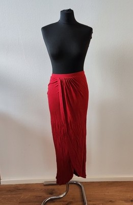 ASOS Design Maxirock 38 weinrot Sommer Strandrock Beinschlitz sexy Urlaub Beach
