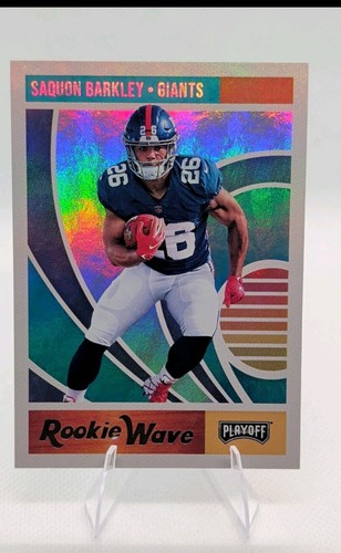 Saquon Barkley #2 2018 Panini Playoff Rookie Wave card