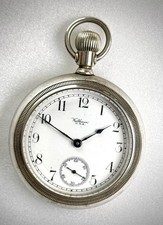WALTHAM GRADE 820 15J 18S POCKET WATCH MINT DIAL HANDS NICE CLEAN ORIGINAL
