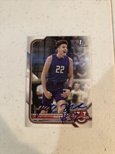 PETE NANCE SIGNED AUTOGRAPH 2022 BOWMAN U TRADING CARD COA NORTHWESTERN UNC