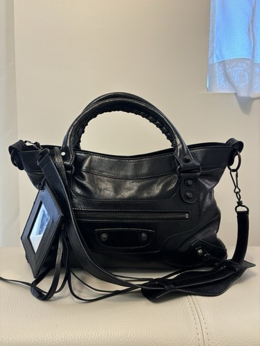 BALENCIAGA Classic The First 2 Way Black Handbag in Like New Condition - Picture 2 of 14