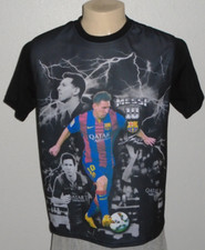 Lionel Messi #10 FC Barcelona Official Merchandise Photo Soccer Shirt Men Large