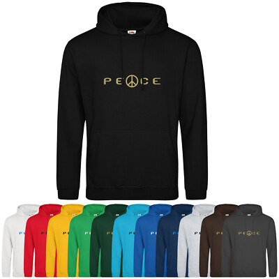 Peace CND Hoodie Symbol Frieden Nuklear Abrüstung Kapuzenpullover Hoody Sweater