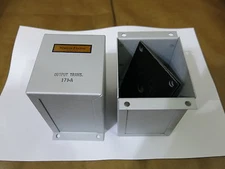 Two Western Electric 171A transformer case replica (91A tube amplifier chassis)