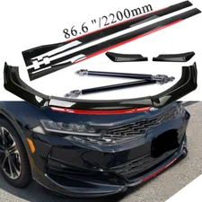 For 21-23 Kia K5 GT-Line Front Bumper Lip Spoiler Splitter Side /Skirt Body