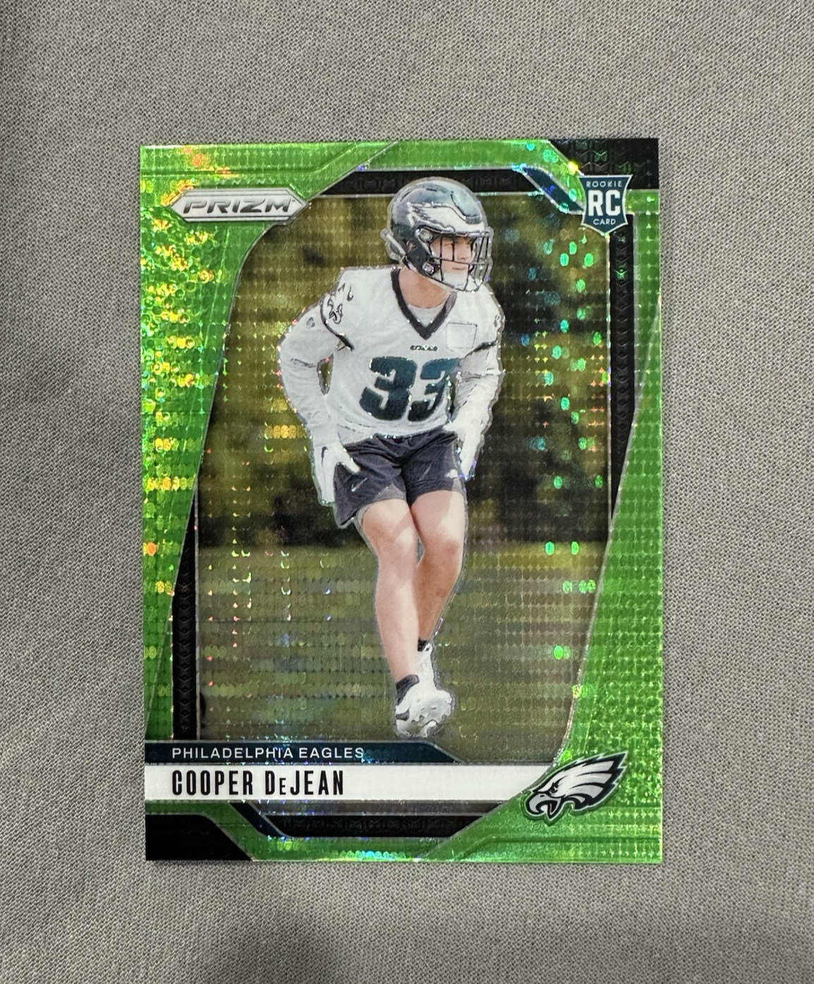 2024 Panini Prizm - Rookies Green Prizm #321 Cooper DeJean (RC)