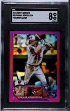 2023 TOPPS CHROME PINK REFRACTOR #2 GUNNAR HENDERSON ROOKIE
