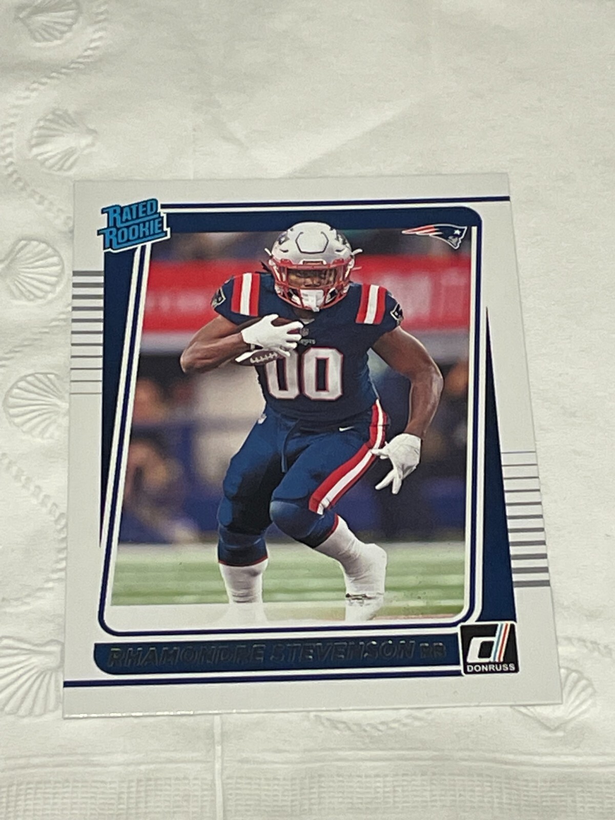 2021 Donruss Base Rated Rookies #286 Rhamondre Stevenson - New England Patriots.