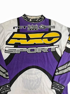 Vintage 90s AXO Sport Jersey Dye MAX Jersey AMA PRO Motocross