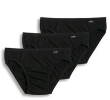 Jockey L62916 Mens Black Elance Bikini 3-Pack Underwear Size Medium
