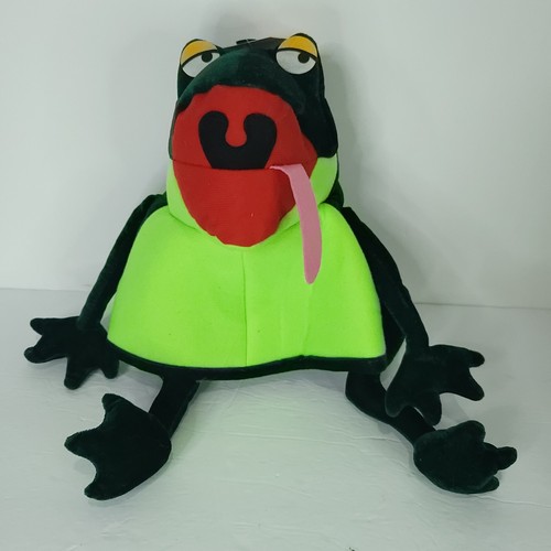 Cartoon Funny Adorable Plush Green Frog Hat Halloween Costume Dress Up ...