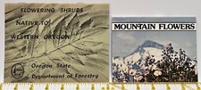 1970s Vtg Booklets: Mountain Flowers; Flowering Shrubs Native to Western Oregon