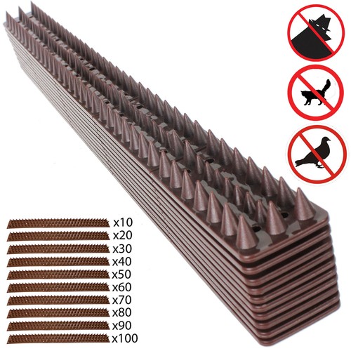 Garden Fence Wall Spikes Security Bird Cat Repellent Intruder Burglar Anti Climb - Picture 1 of 21
