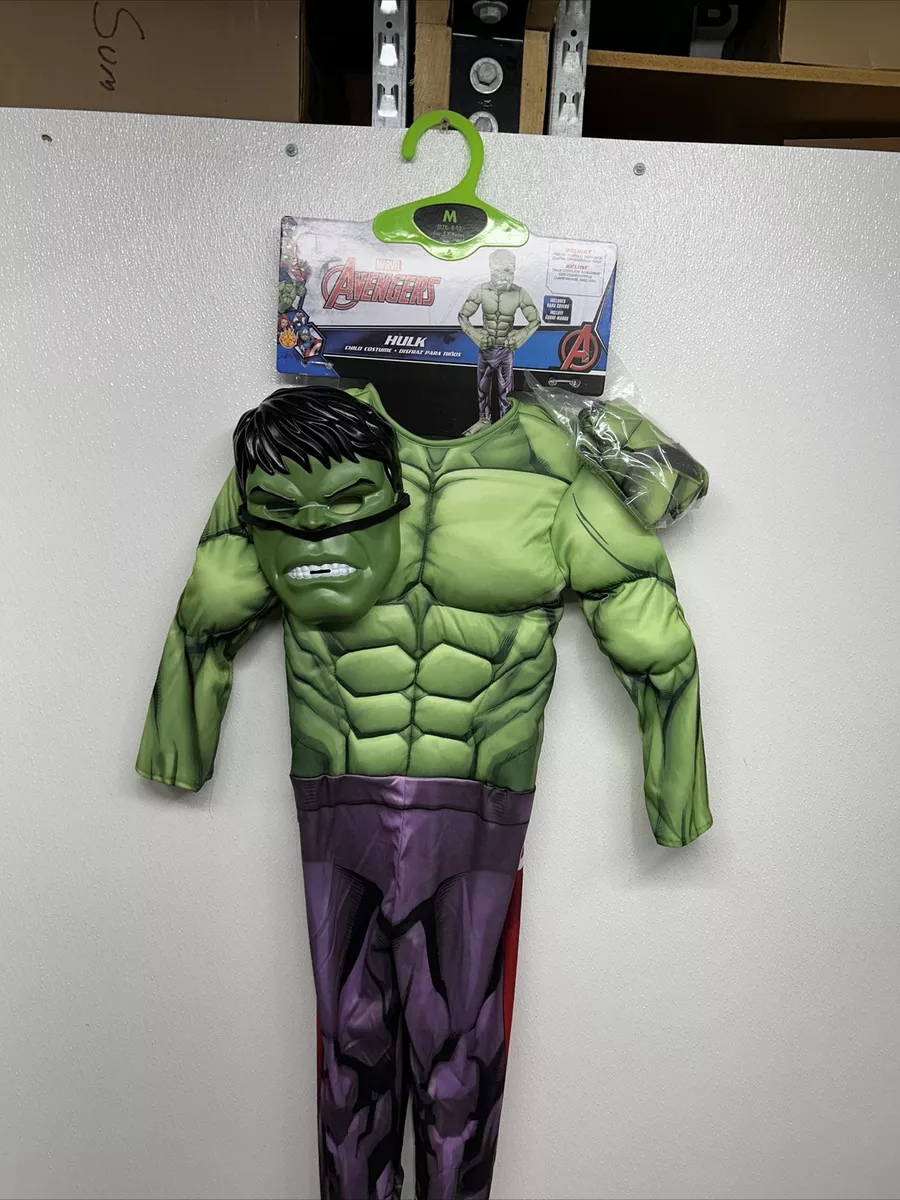 Kids Marvel Avengers Hulk Costume 2 Piece Set M (8-10) #b3