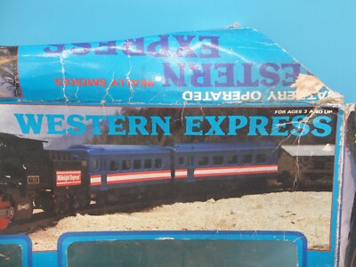 Lido Western Express Train Car Set 1985 in box no track Vintage
