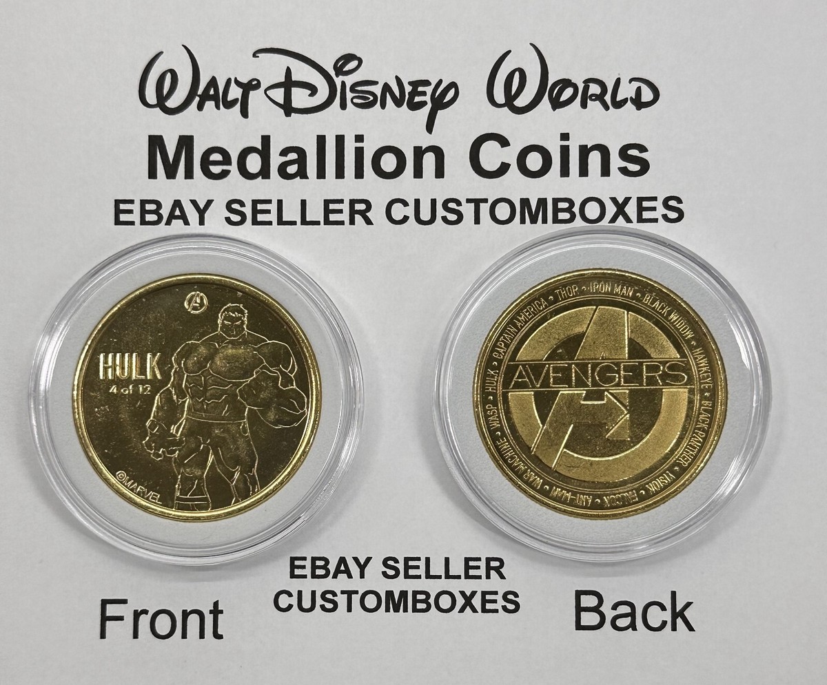 2025 & 2024 Walt Disney World Medallion Coins Gold Bronze