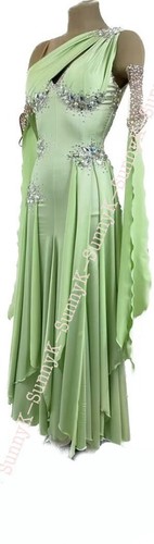 Handmade Dance Dress/Standard Ballroom Competition smooth Waltz Tango Costume