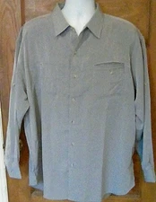 EUC Destination 10,000 FT Above Sea Level Hiking Camping Vented Shirt Gray 2XL