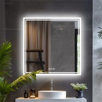 Led Badezimmerspiegel Badspiegel Wandspiegel Beschlagfrei Speicherfunktion 80CM