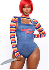 Fashion Nova “Wanna Play Evil Doll” 5-Piece Costume Set M/L | Multi-Color | NEW