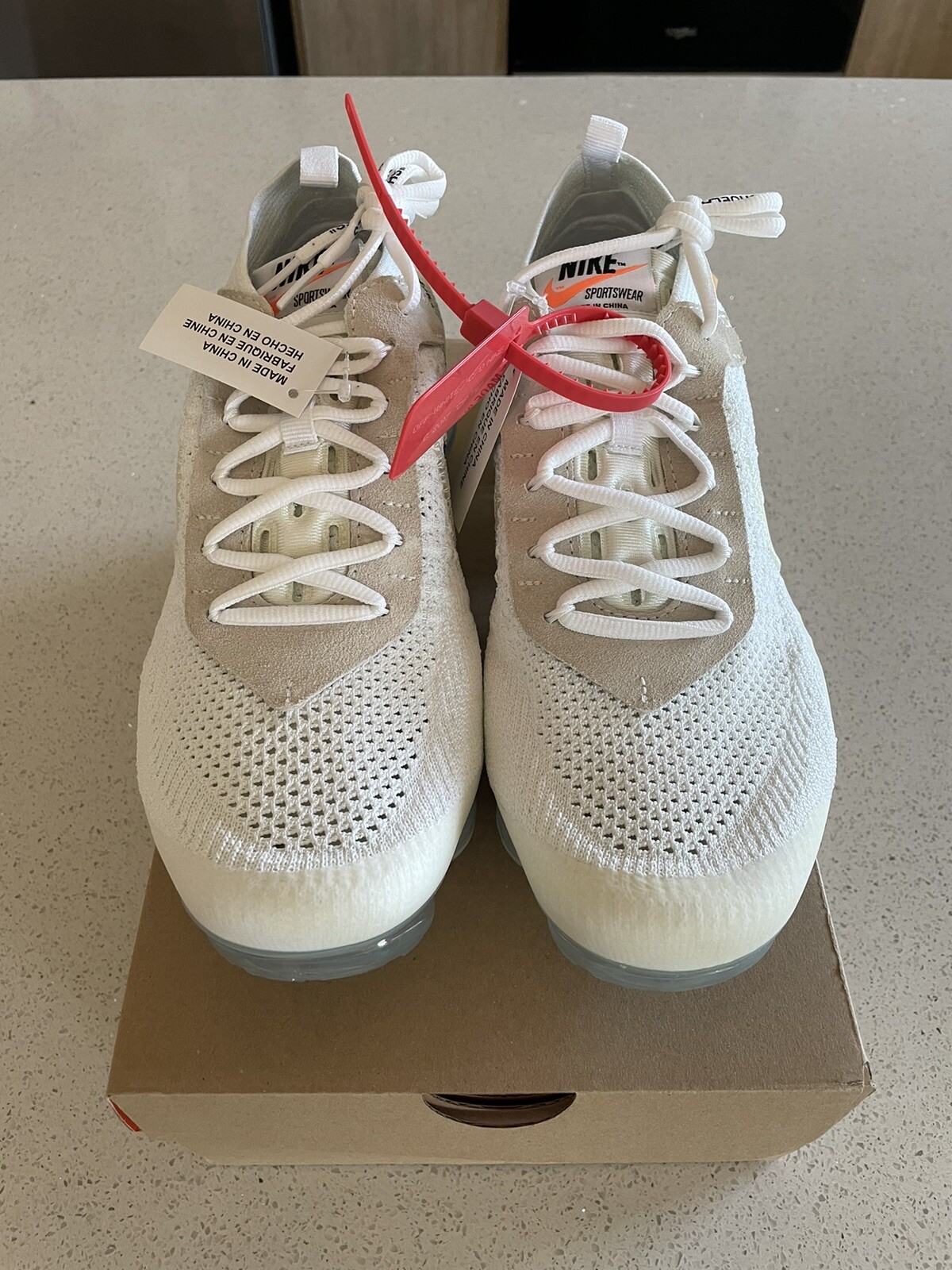 OFF WHITE X NIKE Nike Air VaporMax x BIANCO SPORCO 2018 taglia 10