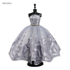 Silver Gray Ballet Dress For 11.5" Girl Doll Outfits 1/6 Accessories Clothes Toy