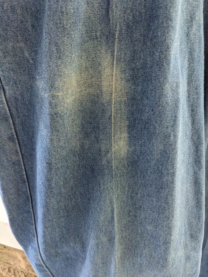 Vintage Haggar Pleated Denim Pants*34x32*Faded Blue*Skate Wear*Streetwear - Image 4 of 4