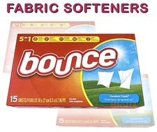 BOUNCE Fabric Softeners Outdoor Fresh Scented Laundry & Dryer 34 Sheets On Sale