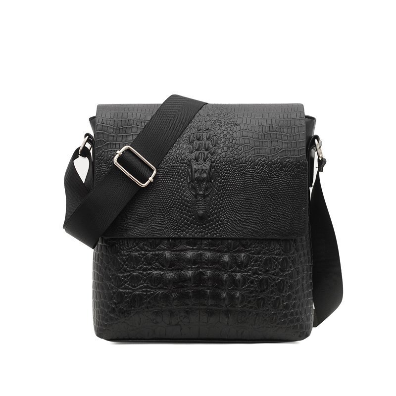 Alligator Men's Leather Messenger Bags Briefcase Shoulder Bag Crossbody Handbag