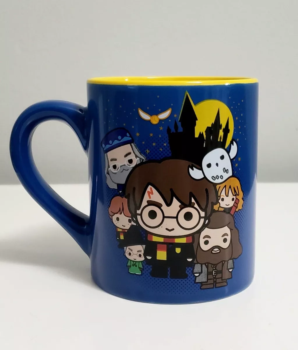 Harry Potter Coffee Mug Chibi Cartoon 14 Ounces Mug Hogwarts Blue