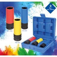 "Ks Tools – Brilliant 1/2\" Alu-Felgen Kraft-Stecknuss-Satz Robust, 3-Tlg 17-19-21"