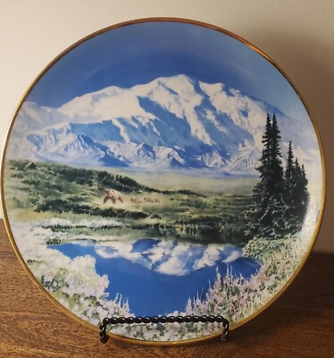 Collector Plate ''MOUNT McKINLEY'' WITH A C.O.A. 1988 Hamilton Collection 