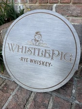 Whistle Pig Piggyback Rye Whiskey 11” sign