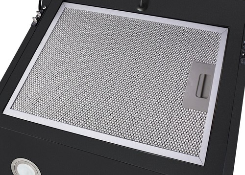 Dunstabzugshaube Schräghaube Kopffrei 60 cm Schwarz mit Filter Respekta - Bild 6 von 12