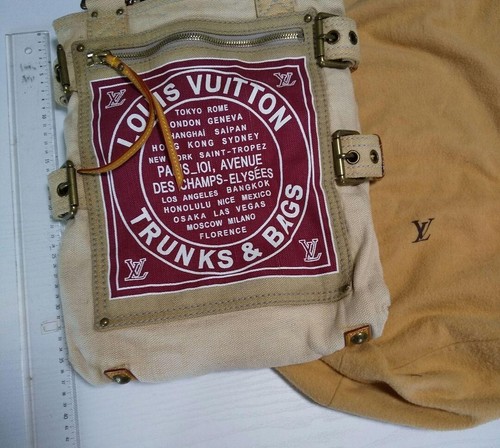 Auténtico bolso de mano Louis Vuitton Cruise Line Globe Shopper PM rojo M95115 JP - Imagen 20 de 20
