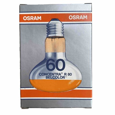 Lâmpada incandescente 127V 40W Concentra R63 amarela Osram
