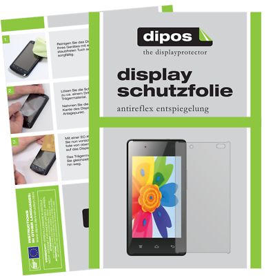 Dipos 2x Pellicola Protettiva Antiriflesso Per HTC Desire 300 - Opaca, Anti-Impronta, Made In Germany, Taglio Laser