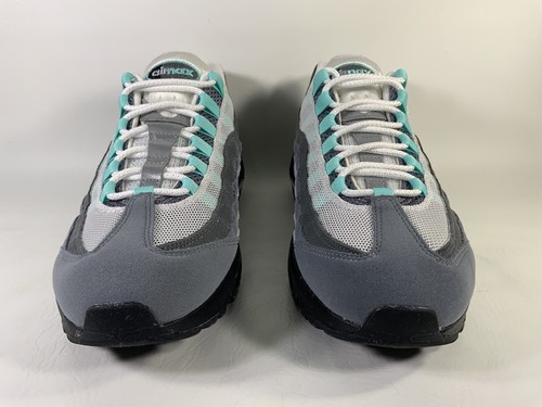 Nike Air Max 95 Hyper Turquoise Blue White Grey Mens Size 9.5 FV4710-100 - Picture 2 of 9