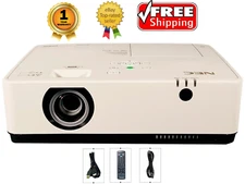 NEC ME372W 3LCD Projector 3700 ANSI HD 4k (max) ECO Mode HDMI x 2 LAN w/Bundle
