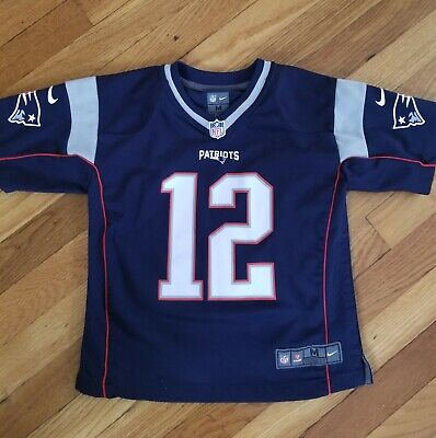 Nike NFL New England Patriots #12 Tom Brady Jersey Youth Kids Size ...