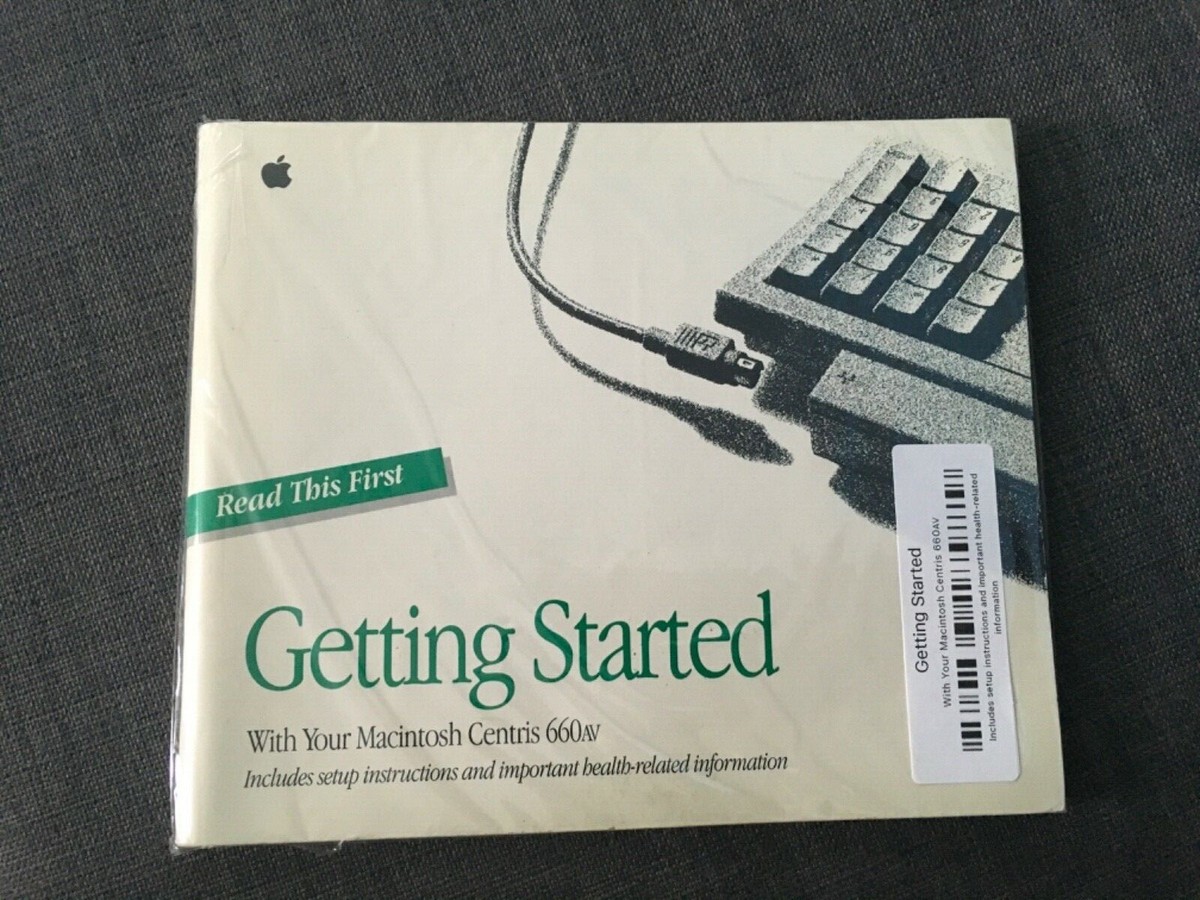 Vintage Computer Macintosh/Apple Centris 660AV Getting Started | eBay
