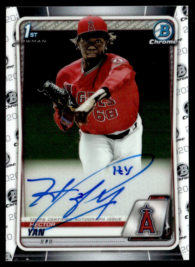 2020 Bowman Chrome Prospect Autographs Hector Yan Los Angeles