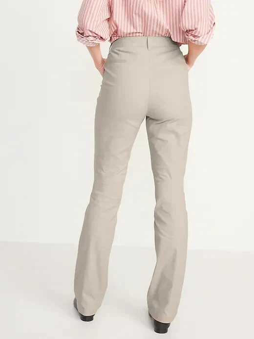 Old Navy Rolled Oats High Waisted Wow Stretch Boot Cut Pants Size