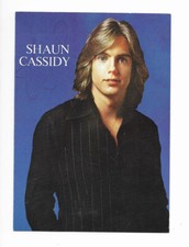 Shaun Cassidy, originale Autogrammkarte mit kaum noch lesbarer Signatur