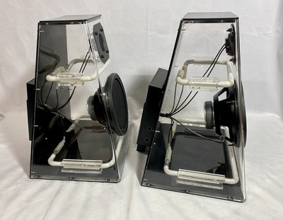 Vintage 1980s Neon Cleo Audio Pair of Speakers Cicena | eBay