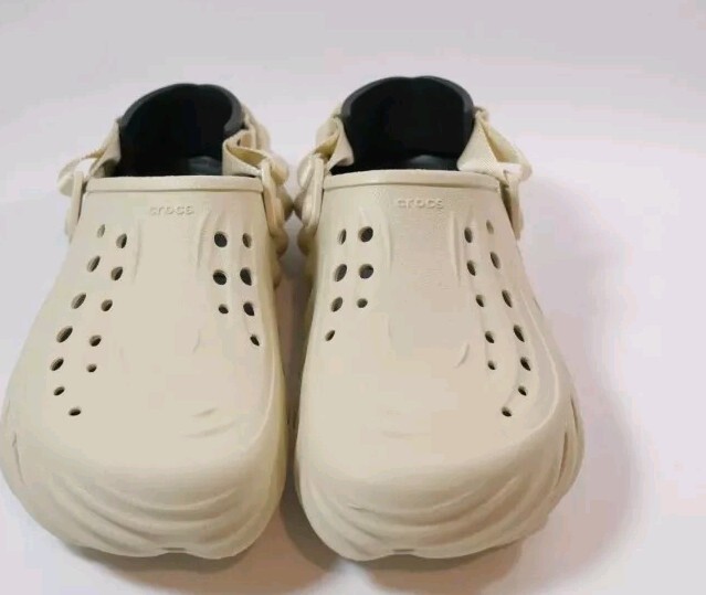 Crocs Echo Clog Bone/Black 207937-2YJ Men's Size 11 | eBay